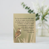 Carte Postale Écriture biblique inspirante Citation Romains 8:38 (Debout devant)