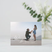 Carte Postale Écriture blanche nous faisons élégante photo de ma (Debout devant)