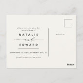 Carte Postale Écriture blanche nous faisons élégante photo de ma (Dos)