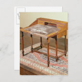 Carte Postale Ecriture bureau, noyer avec marqueterie arabesque (Devant / Derrière)