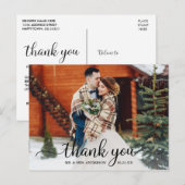 Carte Postale Écriture calligraphique moderne rustique pour reme (Devant / Derrière)