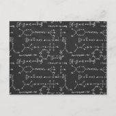 Carte Postale Écriture de formule chimique (Devant)