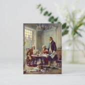 Carte Postale Écriture de la Déclaration d'indépendance 1776 (Debout devant)