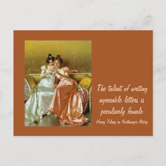 Carte Postale Écriture de lettres (Devant)