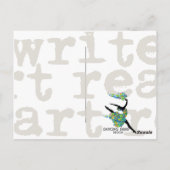 Carte Postale Écriture de machine à écrire vintage (Dos)