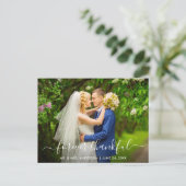 Carte Postale Écriture de mariage tendance moderne Toujours reco (Debout devant)