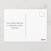 Carte Postale Écriture de texte noir éditable de script moderne (Dos)