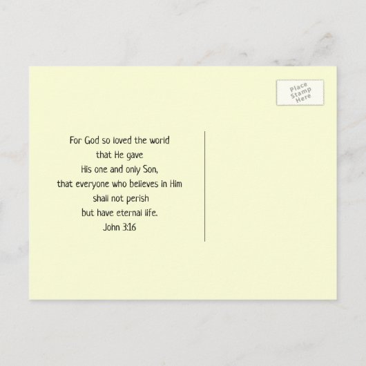 Carte Postale Écriture de vœu de Pâques Forsythia et jonquilles (Dos)