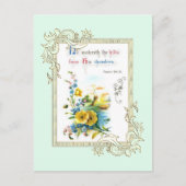 Carte Postale Écriture Et Fleurs (Devant)