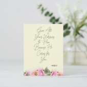 Carte Postale Écriture florale (Debout devant)