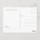 Carte Postale Écriture florale 1 Pierre 5:7 (Dos)