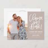 Carte Postale Écriture Funky ÉDITABLE COULEUR Modifier La Date (Devant / Derrière)