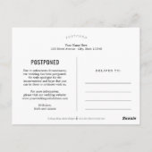 Carte Postale Écriture Funky ÉDITABLE COULEUR Modifier La Date (Dos)