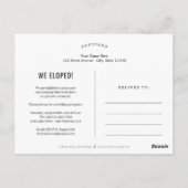 Carte Postale Écriture Funky Édition Mariage DE COULEUR MODIFIAB (Dos)