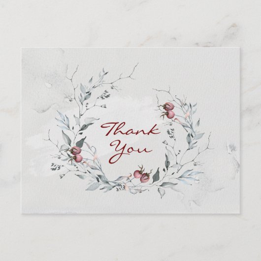 Carte Postale Écriture Inspirante Philippiens 1:3 Merci (Devant)