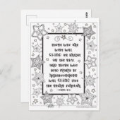 Carte Postale Écriture Inspirationnelle Brille Comme Étoiles Col (Devant / Derrière)