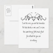 Carte Postale Écriture, Jean 5:15 Je suis la Vigne (Devant / Derrière)