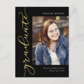 Carte Postale Écriture latérale Modifier la couleur Graduation C (Devant)