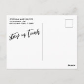 Carte Postale Écriture manuscrite décontractée Simple Nous avons (Dos)