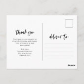 Carte Postale Écriture manuscrite et photo décontractées | Remer (Dos)