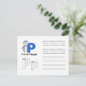 Carte Postale Écriture manuscrite FlashCards pour la maternelle (Debout devant)