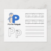 Carte Postale Écriture manuscrite FlashCards pour la maternelle (Devant)