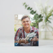 Carte Postale Écriture Manuscrite Moderne Diplômé Photo (Debout devant)