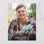 Carte Postale Écriture Manuscrite Moderne Diplômé Photo (Devant)