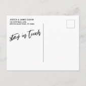 Carte Postale Écriture manuscrite Simple Nous avons déplacé la c (Dos)