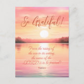 Carte Postale Écriture Psaume 113:3 (Devant)