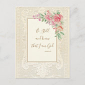 Carte Postale Écriture religieuse Verse Be Still and Know Psalm (Devant)