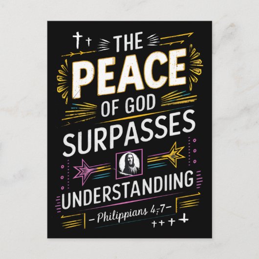 Carte Postale Écriture sainte ornée (Devant)