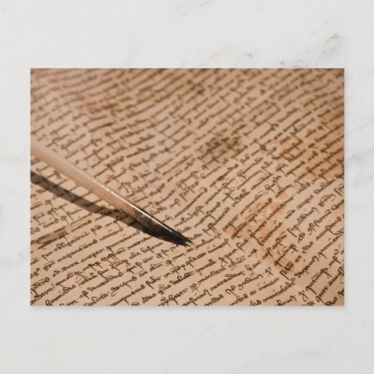 Carte Postale écriture vintage (Devant)