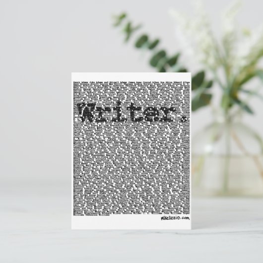 Carte Postale "Écrivain." (Debout devant)