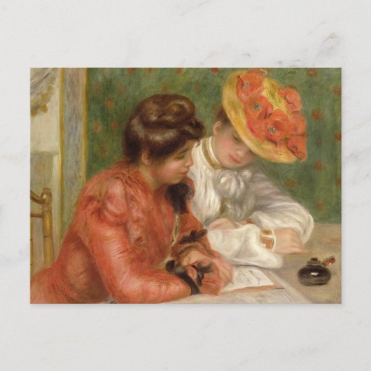 Carte Postale Écrivain de lettres Renoir (Devant)