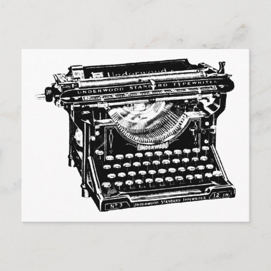 Carte Postale Écrivain de type Underwood (Devant)