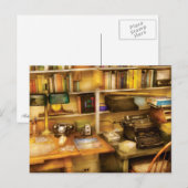 Carte Postale Ecrivain - Le bureau d'un écrivain (Devant / Derrière)