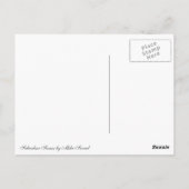 Carte Postale Ecrivain - Le bureau d'un écrivain (Dos)