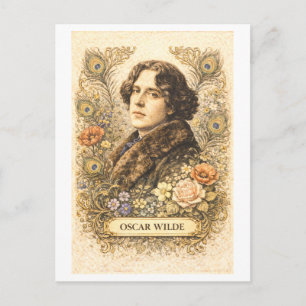 Carte Postale Écrivain Oscar Wilde de style vintage