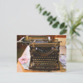 Carte Postale Écrivain sous-bois Vintage (Debout devant)