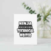 Carte Postale Écrivain technique Ninja (Debout devant)
