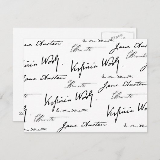 Carte Postale Écrivaines (Devant / Derrière)