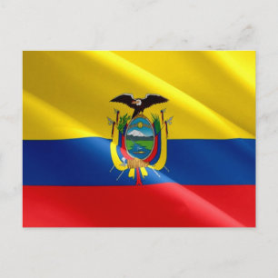 Carte Postale Ecuador - Ecuadorian flag -