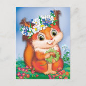 Carte Postale écureuil (Devant)