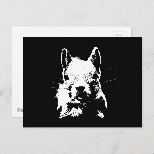 Carte Postale Écureuil (Devant / Derrière)