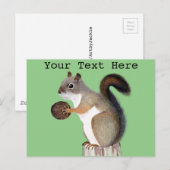 Carte Postale Écureuil (Devant / Derrière)