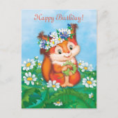 Carte Postale Écureuil (Devant)