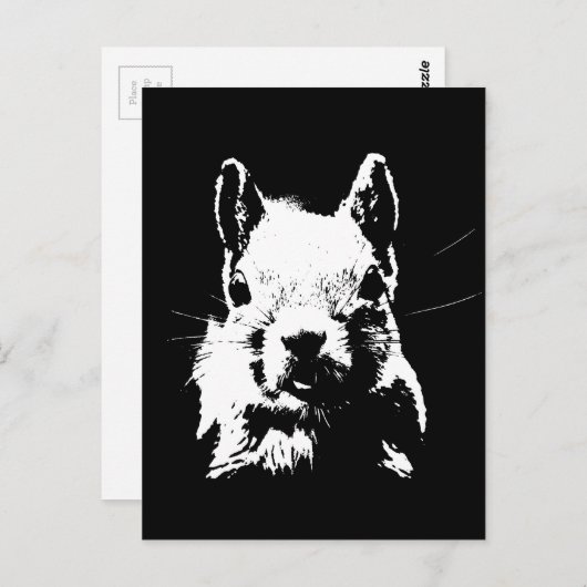 Carte Postale Écureuil (Devant / Derrière)