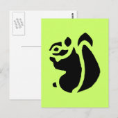 Carte Postale Écureuil (Devant / Derrière)