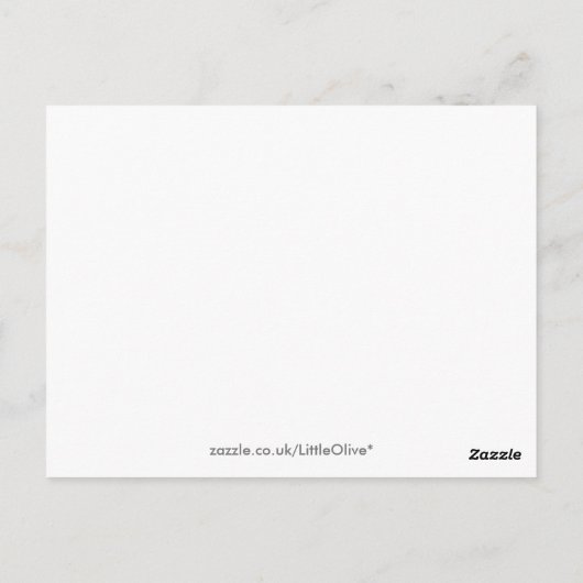 Carte Postale Écureuil (Dos)